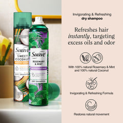 Rosemary-mint application close-up shows easy root massage for quick lift.