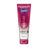 Suave Max Hold Sculpting Gel bottle with long-lasting hold for defined styles.