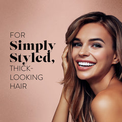 Styling action using Suave Cream for quick, everyday looks.