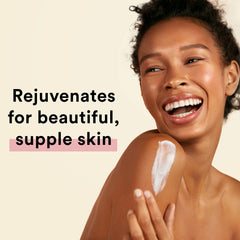 Close-up of Suave Wild Cherry Blossom texture on skin suggests quick absorption