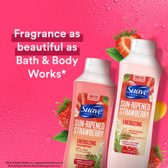 Suave Tropical Coconut Conditioner bottle pump shows creamy texture for smoother hair.