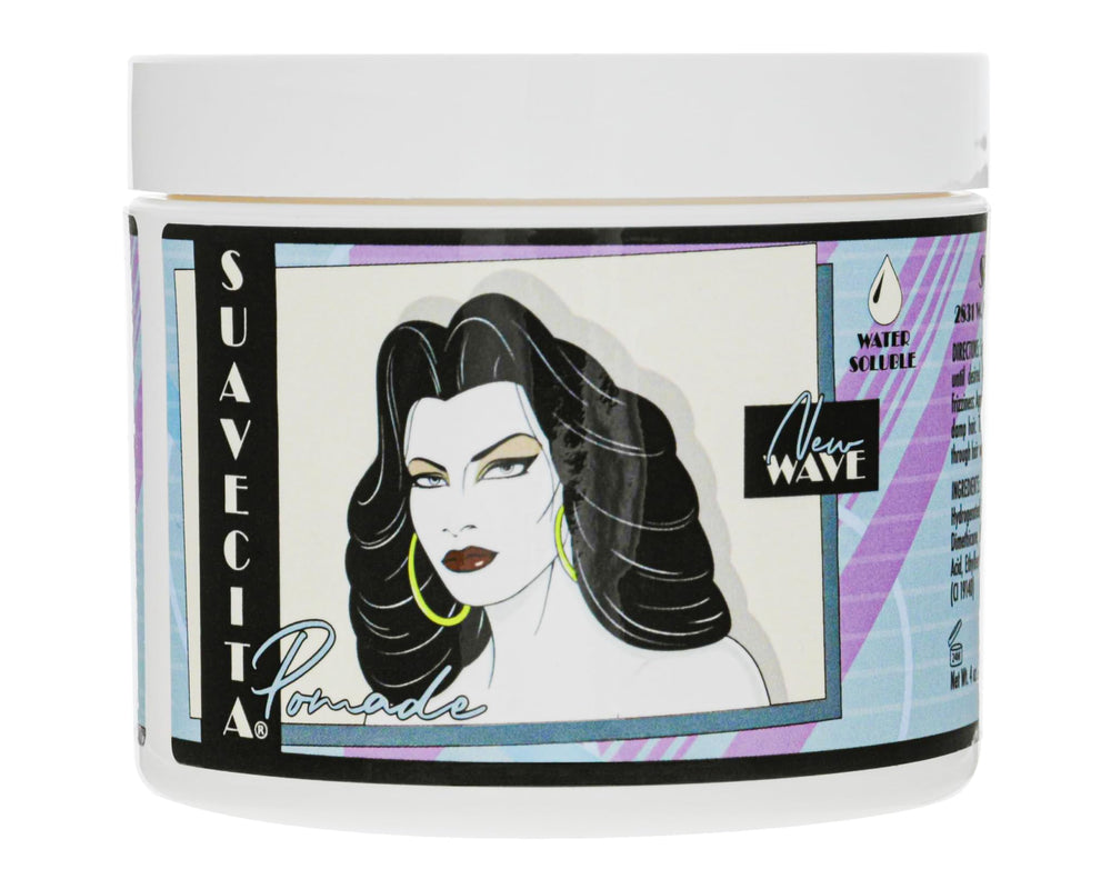 Suavecita New Wave Edition pomade jar with original hold for defined styling.