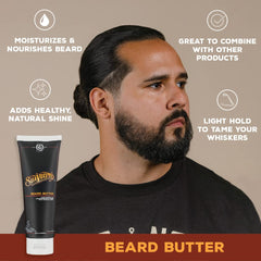 Suavecito Beard Butter Pack 2 application demo shows how to apply for even beard coverage