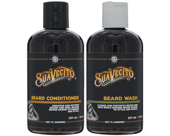 Suavecito Beard Wash Set packaging shown for premium grooming display.