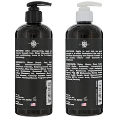 Suavecito OG conditioner bottle pump hydrates and smooths damaged hair.