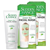 Sudden Change Green Tea Mask jar closeup for refreshed skin