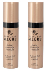 SuddenAllure under-eye serum application for refreshed, lifted eyes.