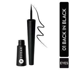 SUGAR Gloss Boss 24HR Eyeliner felt-tip close-up for precise lines