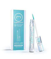 SugarBearHair SugarBearPRO lashcare serum bottle highlighting vegan, nourishing formula for lashes
