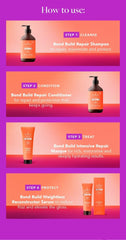 Sukin Bond Build Repair Shampoo for color-treated hair promoting smooth results