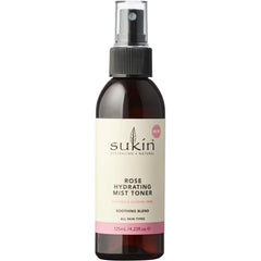 Sukin Rose Hydration Mist Toner bottle front view for refreshing skin