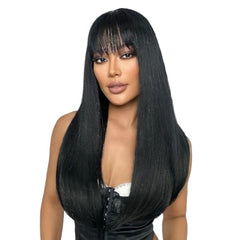 SUKRI heat-resistant synthetic fiber wig maintains shape during styling.