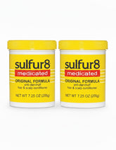 Sulfur 8 medicated anti-dandruff conditioner bottle for scalp comfort and hair moisture.