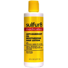 Sulfur-8 Oil Moisturizing Lotion bottle highlighting rich hydration