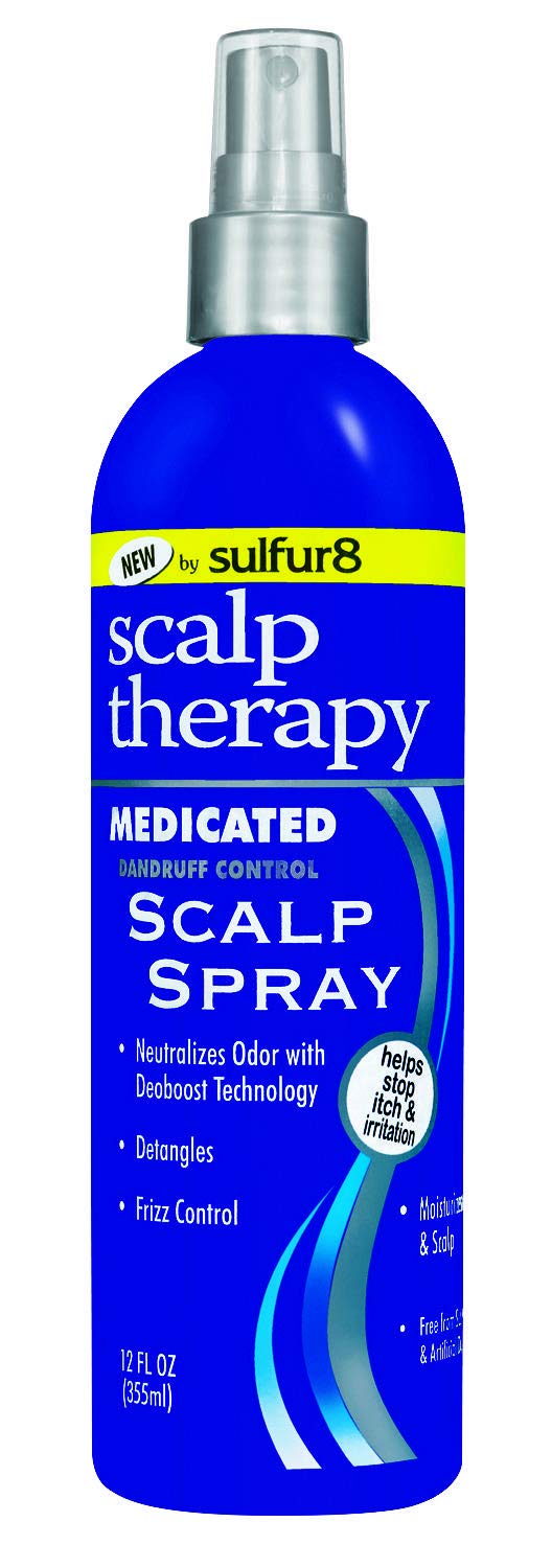 Sulfur-8 Scalp Therapy Scalp Spray offers odor control and detangling with a lightweight mist