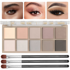 Sulily 10 colors nude eyeshadow palette for versatile looks from natural to dramatic