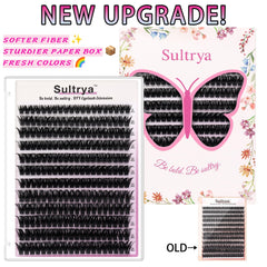Sultrya length range 9-16mm shows versatile lash styling options.