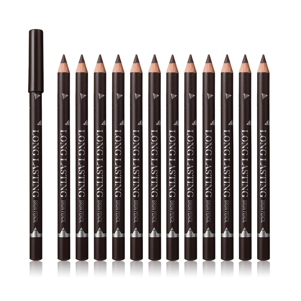 SUMEITANG 12-piece brow pencil set display for quick, natural brow enhancement.