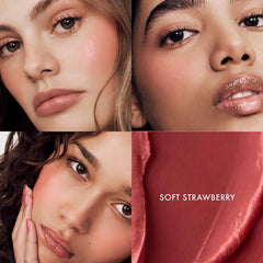 Blended on cheek with Summer Fridays Blush Butter Balm for sheer glow