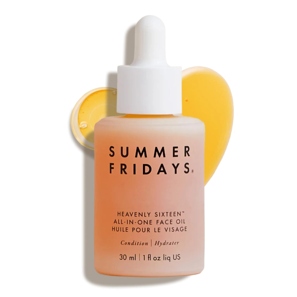 Summer Fridays Heavenly Sixteen bottle with dropper for lightweight hydration.