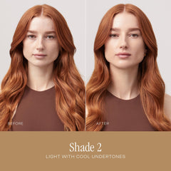 Summer Fridays Sheer Skin Tint application close-up for seamless blending.