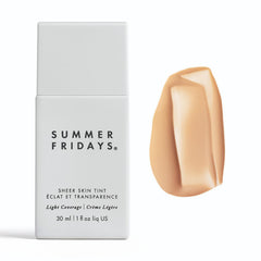 Summer Fridays Sheer Skin Tint bottle in shade 2 for cool undertones and hydration.