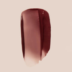 Swatched shade shows sheer rosy-brown tint and glow from Summer Fridays lip butter.