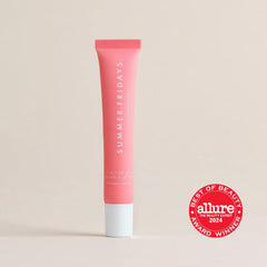 Summer Fridays Pink Sugar texture close-up shows smooth, non-greasy glide.