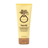 Sun Bum Original SPF 50 face lotion bottle showing fragrance-free protection