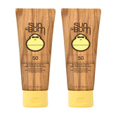 Sun Bum Original SPF 50 bottle front showing vegan moisturizing sunscreen for daily use
