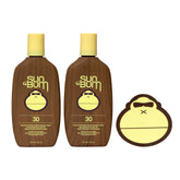 Sun Bum Original SPF 30 bottle provides UVA/UVB protection with vitamin E moisturization