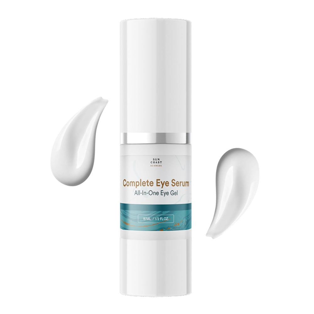 Sun Coast Sciences Complete Eye Serum bottle for daily eye care and hydration