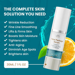 Sun Coast Sciences Total Package Serum dropper use demonstrates easy morning or night routine.