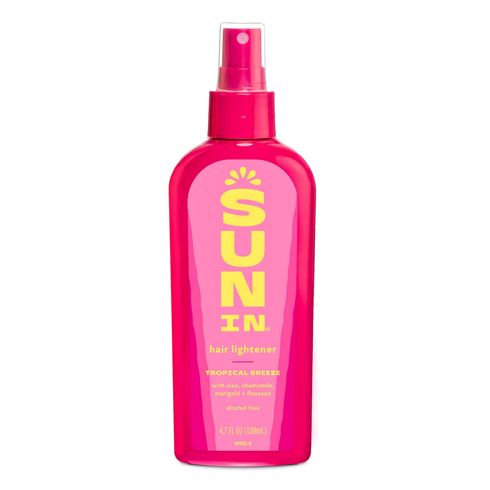Sun-In spray-in hair lightener bottle showing the original formula for easy lightening.