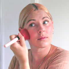 Sun Zapper Sunscreen Stick Dark Contour defines features with SPF 50+