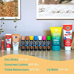 Sun Zapper green zinc oxide stick ideal for active kids outdoors.