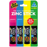 Sun Zapper pink zinc oxide stick for easy, kid-friendly sun protection.