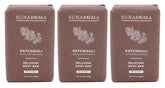 SUNAROMA Patchouli Soap Bar Pack front view for daily cleansing and calm routines.