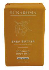 Sunaroma soap bar with shea butter, 3-pack, gentle daily cleansing.