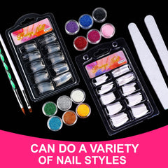 SUNBELEE acrylic nail tips two boxes for easy starters.
