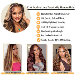 Sunelk 13x6 transparent HD lace front enables versatile parting