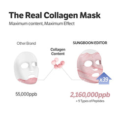 Applying SUNGBOON EDITOR Deep Collagen Overnight Mask for an even night layer.