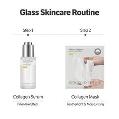 SUNGBOON EDITOR serum bottle close-up showing lightweight hydration texture.