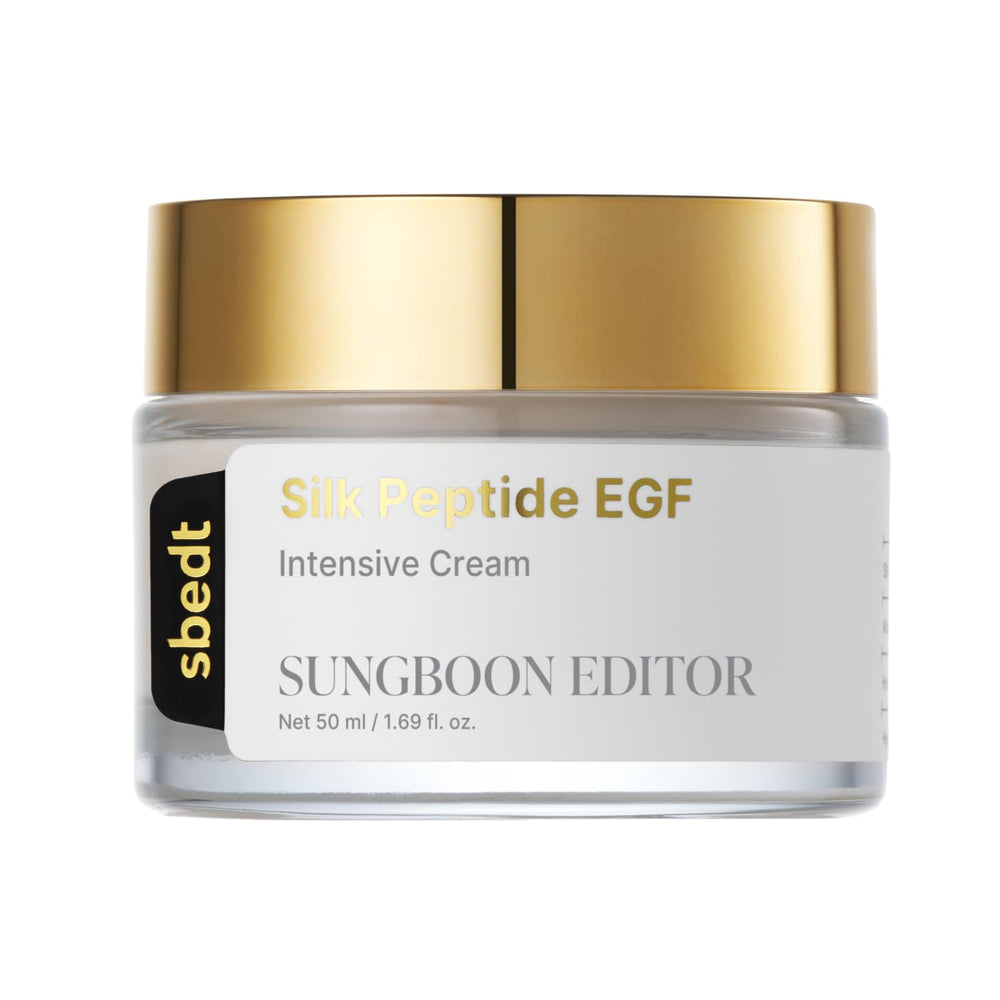 SUNGBOON EDITOR Silk Peptide EGF Cream texture for deep hydration and smoother skin