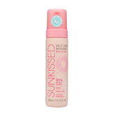 Sunkissed Self Tan Mousse Medium bottle pour for fast, natural bronze glow.