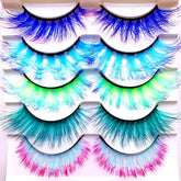 Sunniess Ombre Lashes with full fluff for dramatic Halloween looks