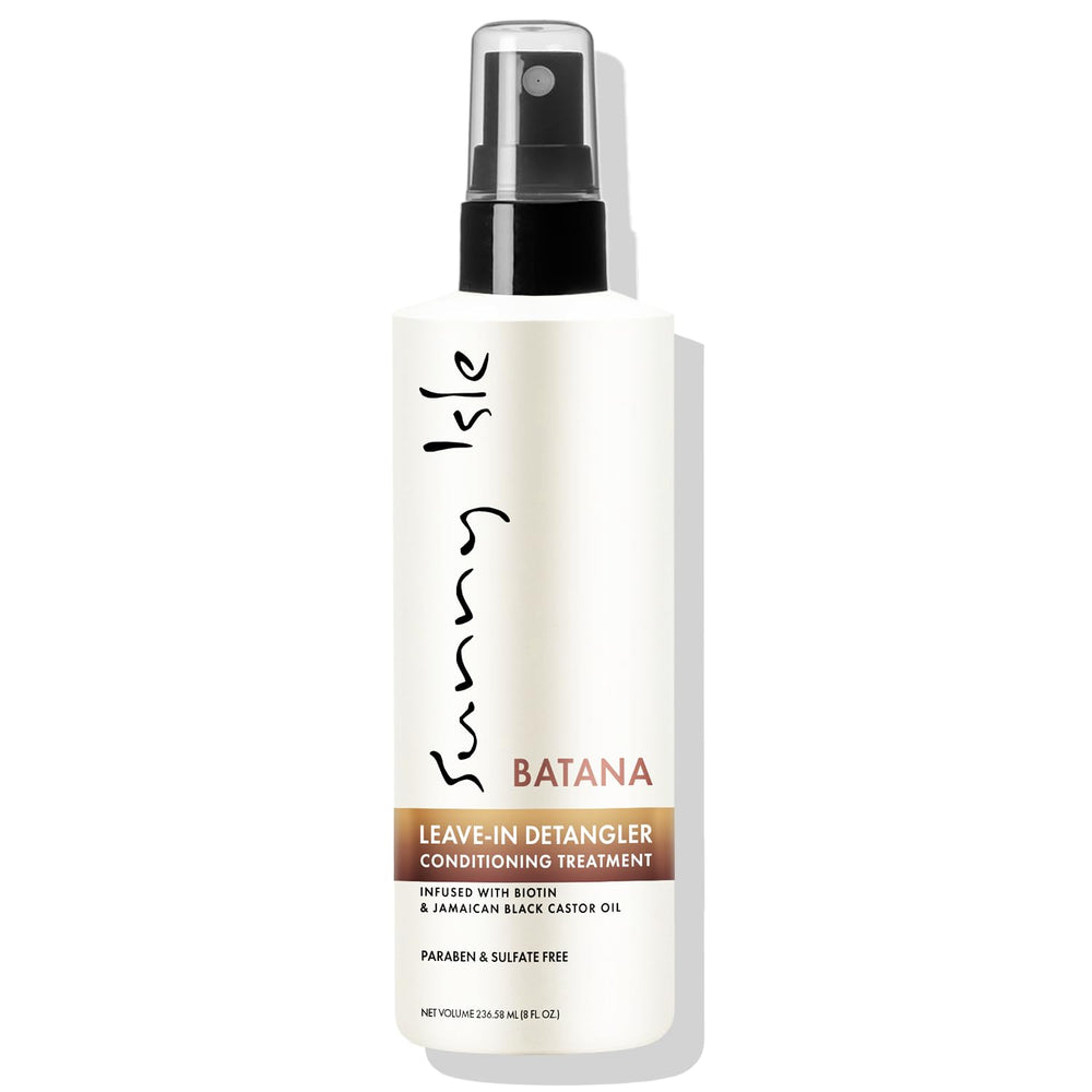 Sunny Isle Batana Leave-In Detangler bottle for easy detangling and scalp refresh