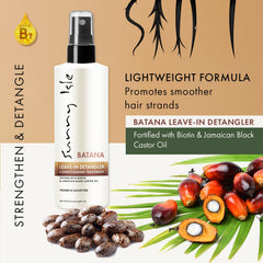 Sunny Isle Batana Leave-In Detangler ingredients highlight Batana Oil