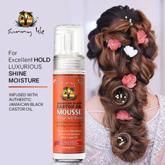 Close-up of Sunny Isle bottle highlights rich, nourishing texture for smooth wraps.