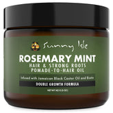 Sunny Isle Rosemary Mint Hair Oil bottle pour for scalp care and nourishment